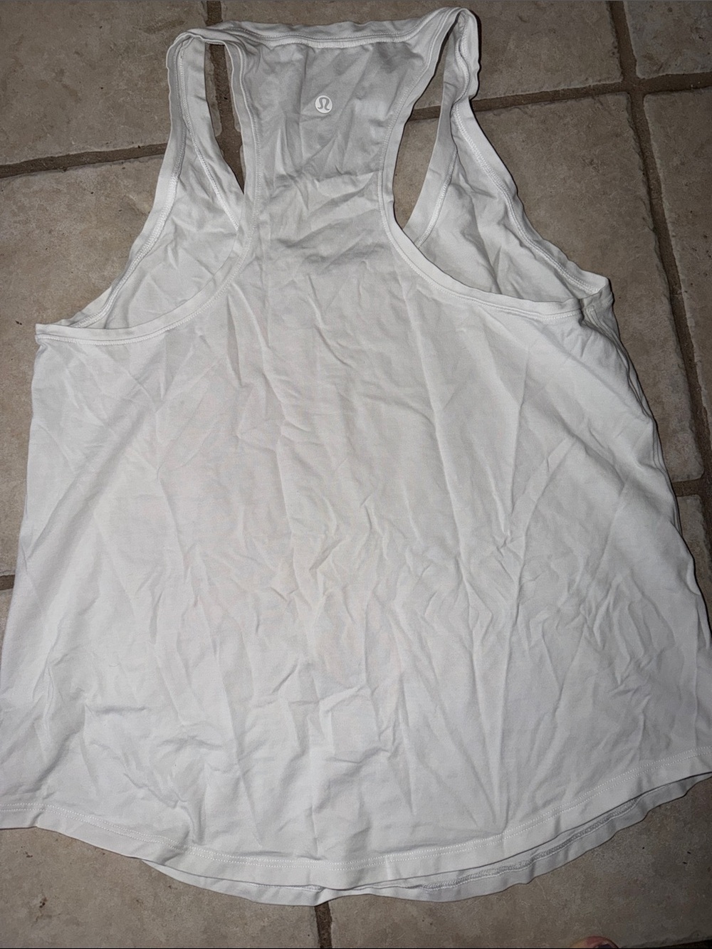 lululemon athletica White Racerback Athletic Tank